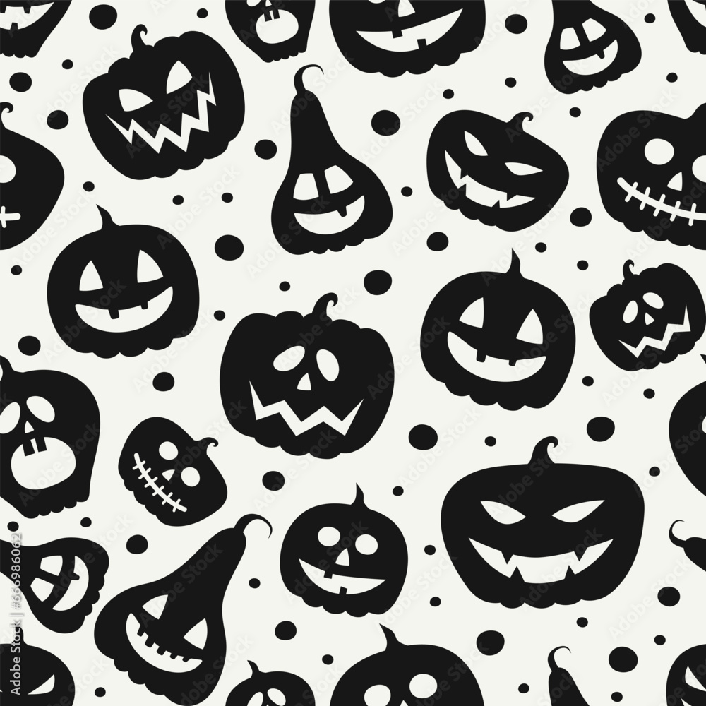 Background with creepy pumpkins. Halloween texture. Vector Background with creepy pumpkins. Halloween texture. Vector