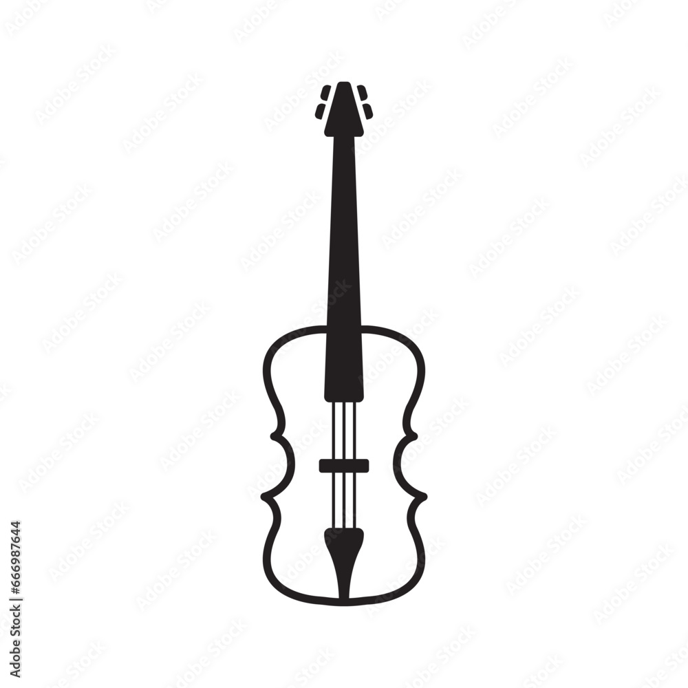 Fototapeta premium violin icon vector