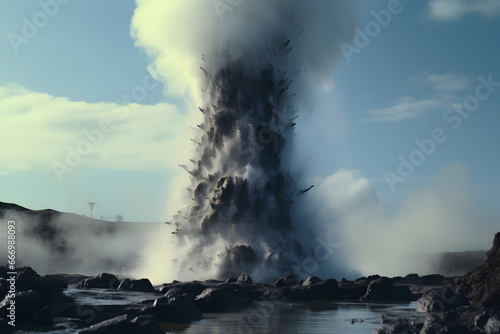 Faszinierendes Naturwunder: Geysir-Ausbruch in Island