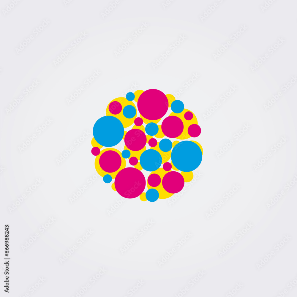 Icône abstraite Logo Design Variation Communications Dialogue Réseau Couleurs Primaires Vecteur Icône abstraite Logo Design Variation Communications Dialogue Réseau Couleurs Primaires Vecteur