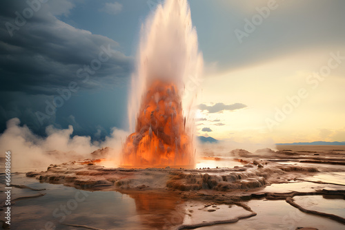 Faszinierendes Naturwunder: Geysir-Ausbruch in Island