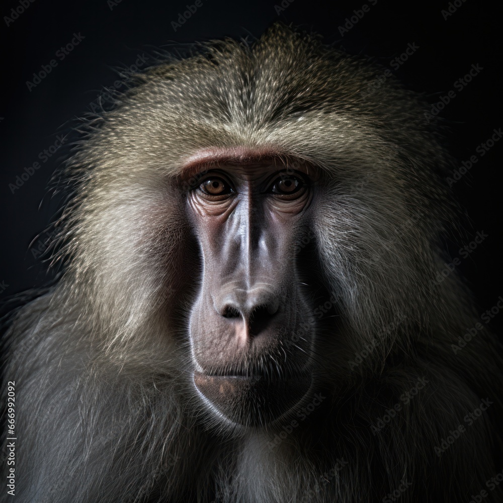Captivatingly chaotic, a curious macaque's furry features and expressive eyes embody the untamed spirit of the wild primate kingdom Captivatingly chaotic, a curious macaque's furry features and expressive eyes embody the untamed spirit of the wild primate kingdom