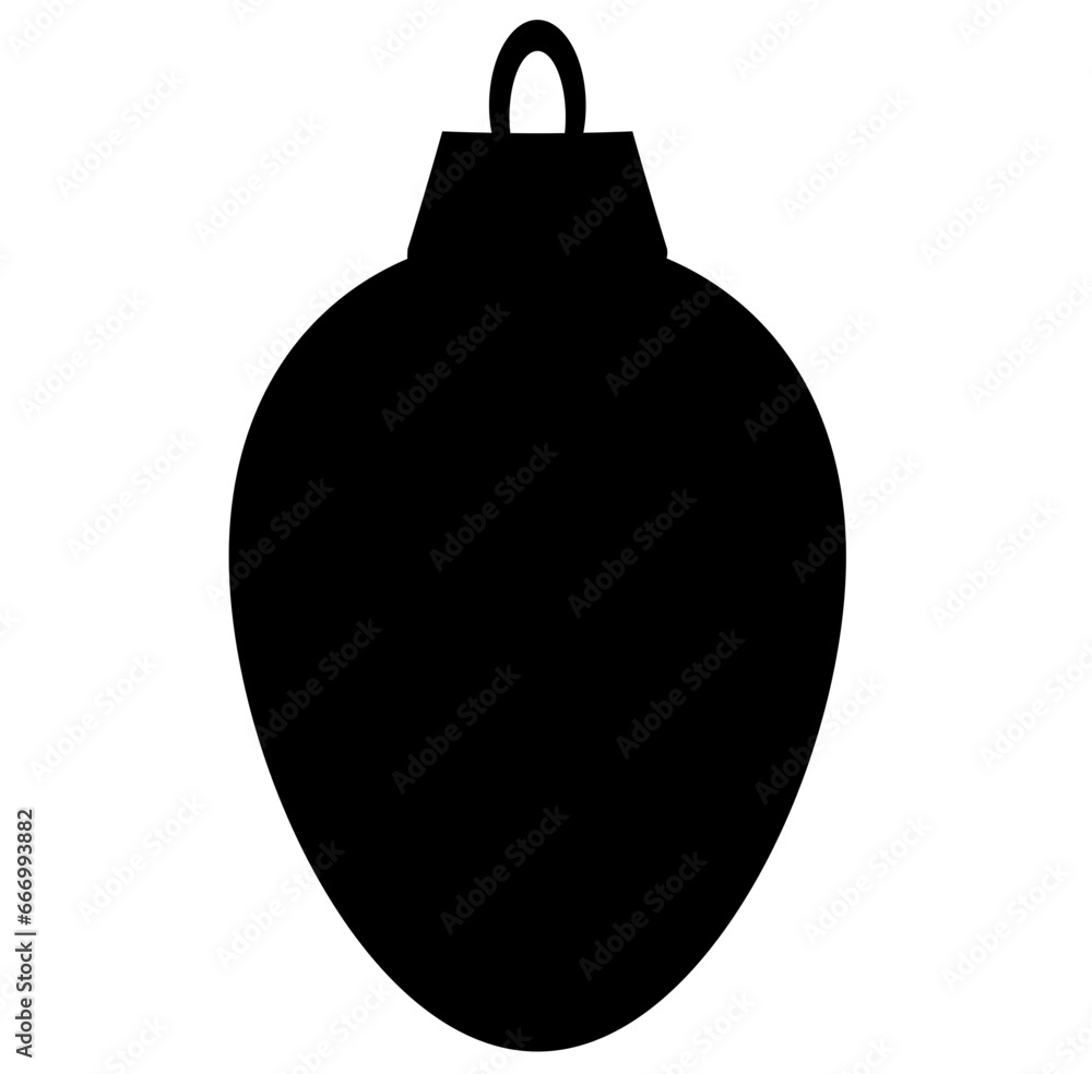 Christmas ornament ball Silhouette Christmas ornament ball Silhouette