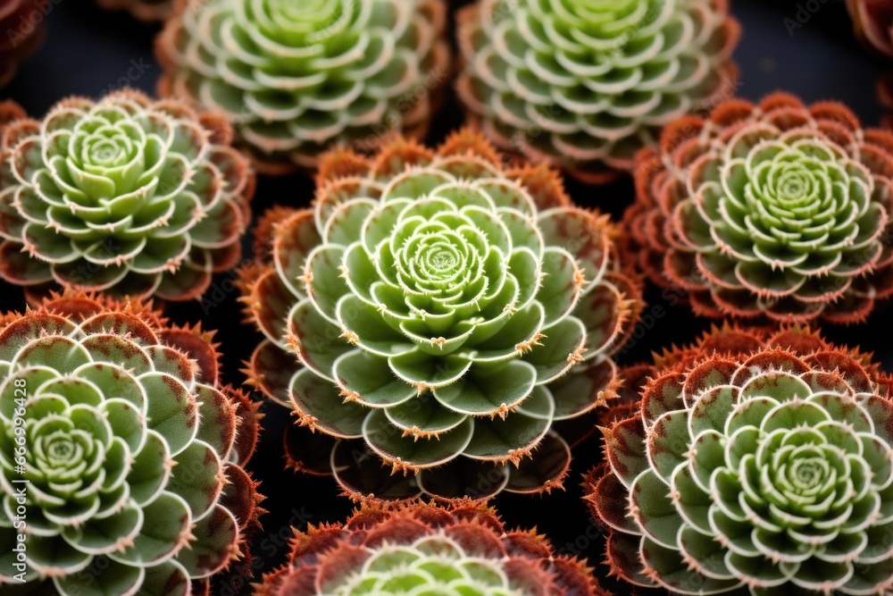 fractal patterns in succulent plants showing variations fractal patterns in succulent plants showing variations