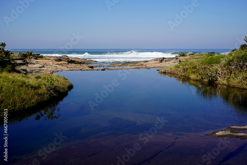 Wallpaper Mural Tranquil rock pools near the sea Torontodigital.ca