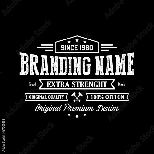 Premium-quality vintage logo, t-shirt and badge design