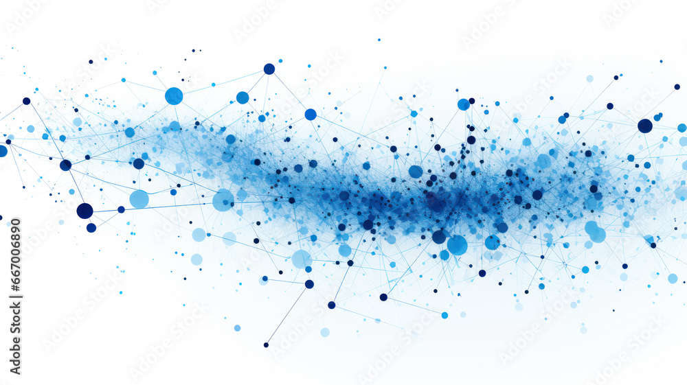 Blue Dots on White Background Blue Dots on White Background