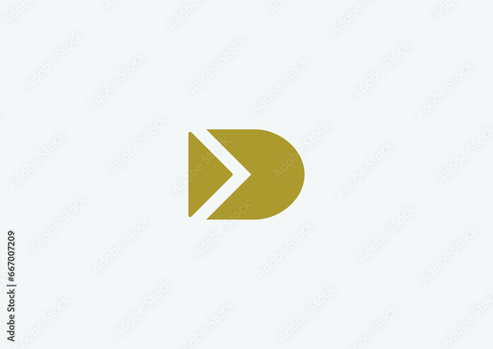 play button icon | Letter D logo Design play button icon | Letter D logo Design