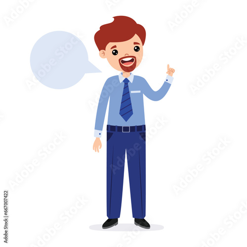 Cartoon Illustration Of A Businessman