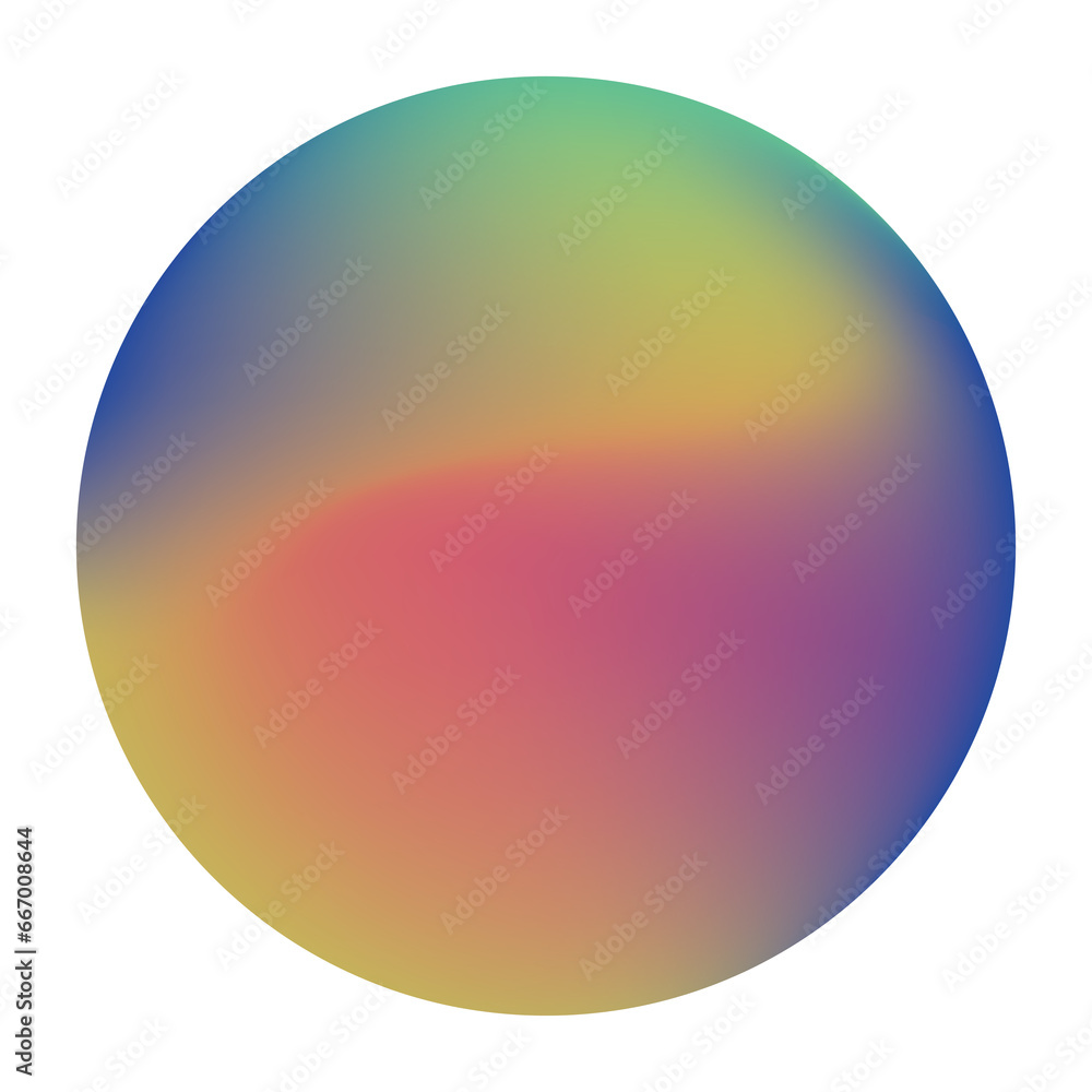 Digital png illustration of colourful circle with copy space on transparent background