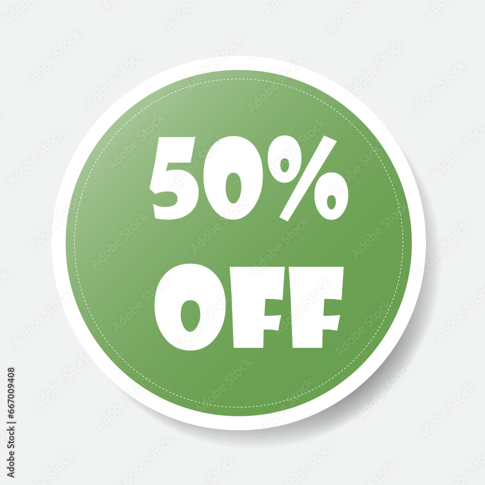 Special offer banner. Green circle. Vector illustration Special offer banner. Green circle. Vector illustration