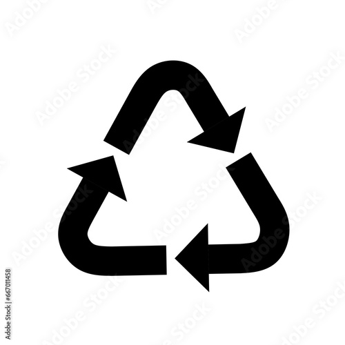 recycle icon with simple design
