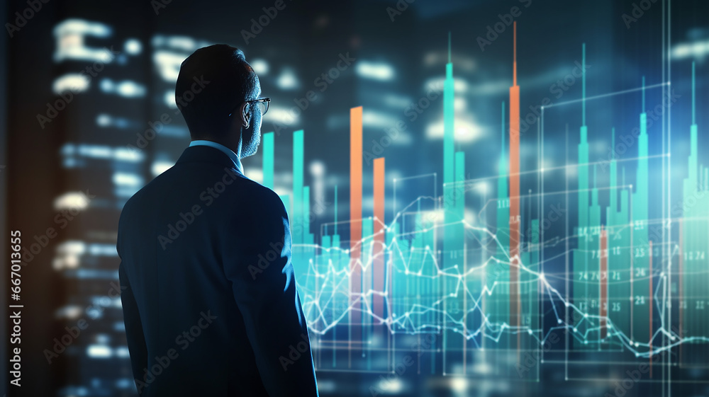 Professional Businessman Analyzing Diagram in the Office Professional Businessman Analyzing Diagram in the Office
