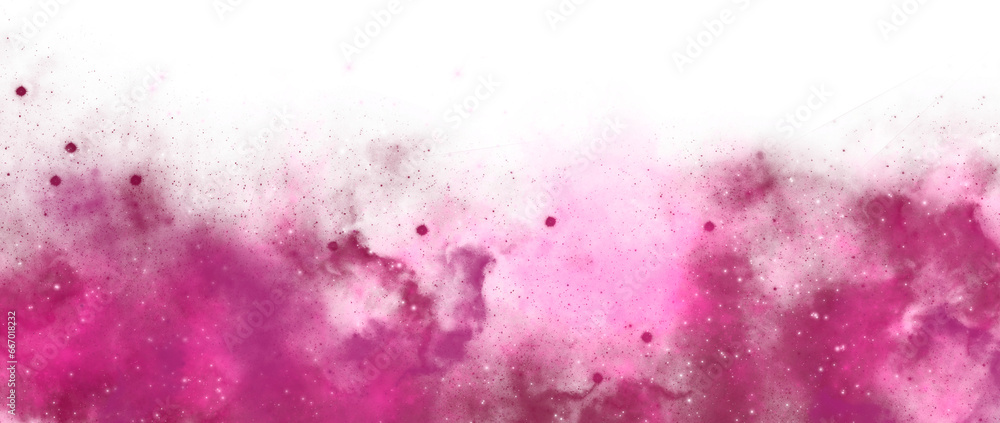 Magenta Nebula Star Universe Galaxy Texture Bottom Overlay