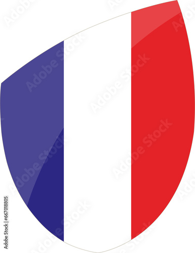 Free Download France flag in rugby icon style - GFXLoad