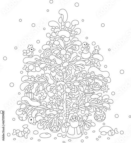 Christmas fir tree festivel...