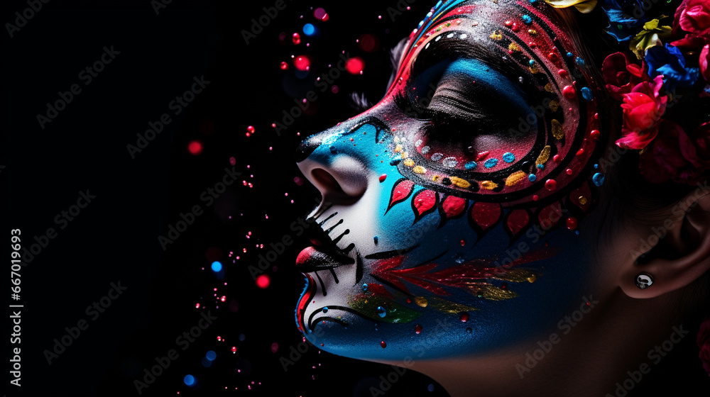 portrait of a woman with a mask HD 8K wallpaper Stock Photographic Image portrait of a woman with a mask HD 8K wallpaper Stock Photographic Image