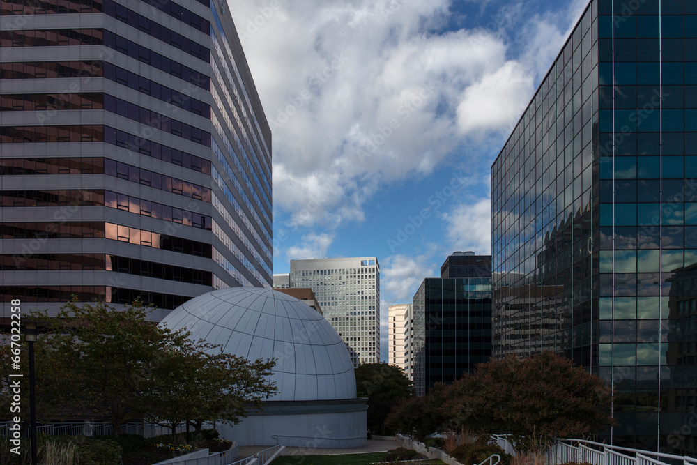 Fototapeta premium Rosslyn, Arlington Virginia cityscape 