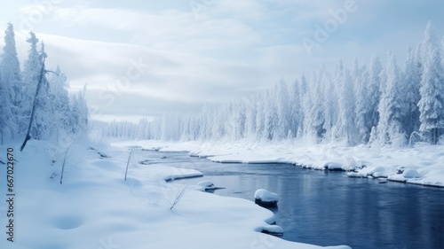 winter landscape with snow © ArtSpree