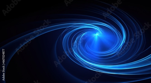 blue and purple wave swirling in a dark background precisionist lines and shapes photo