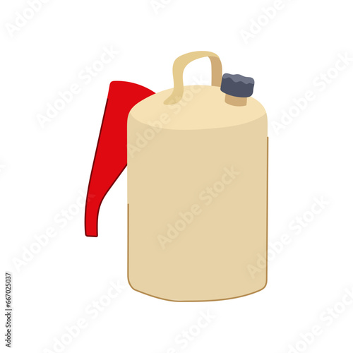 energy fuel can cartoon. jerry gallon, liquid container, transportation auto energy fuel can sign. isolated symbol vector illustration