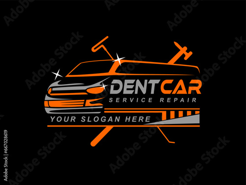 Dent car logo template vector illustration