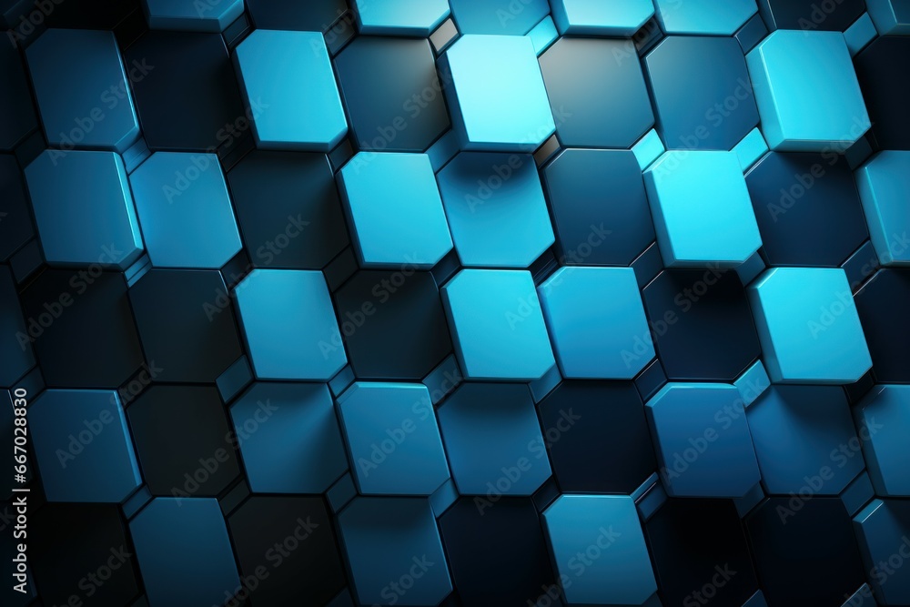 Vibrant Blue hexagon. Texture digital network. Generate Ai Vibrant Blue hexagon. Texture digital network. Generate Ai