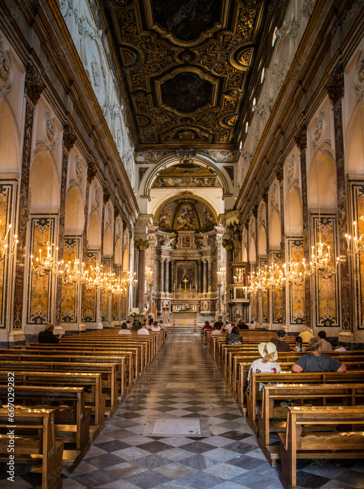 interior of the cathedral 
