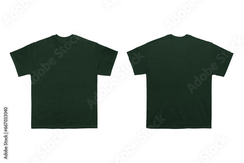 Fotografija Forest heavyweight tee with copy space on isolated background