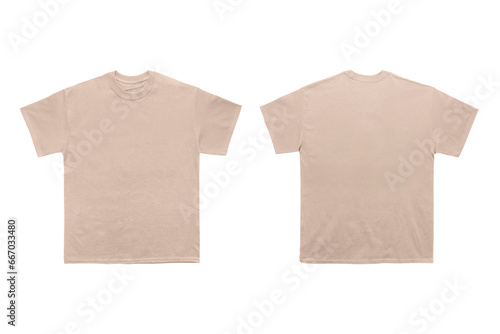 Photography Peach heavyweight tee with copy space on isolated background