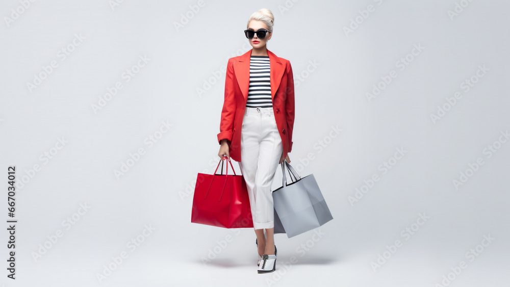 Woman Modern Style Shopping Bag