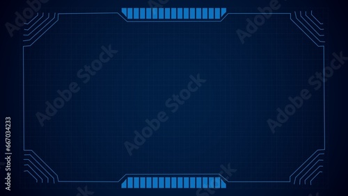 Blue Technical Background PowerPoint slide