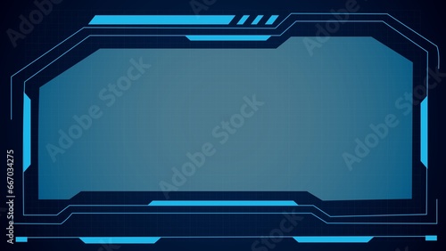 Blue Technical Background PowerPoint slide