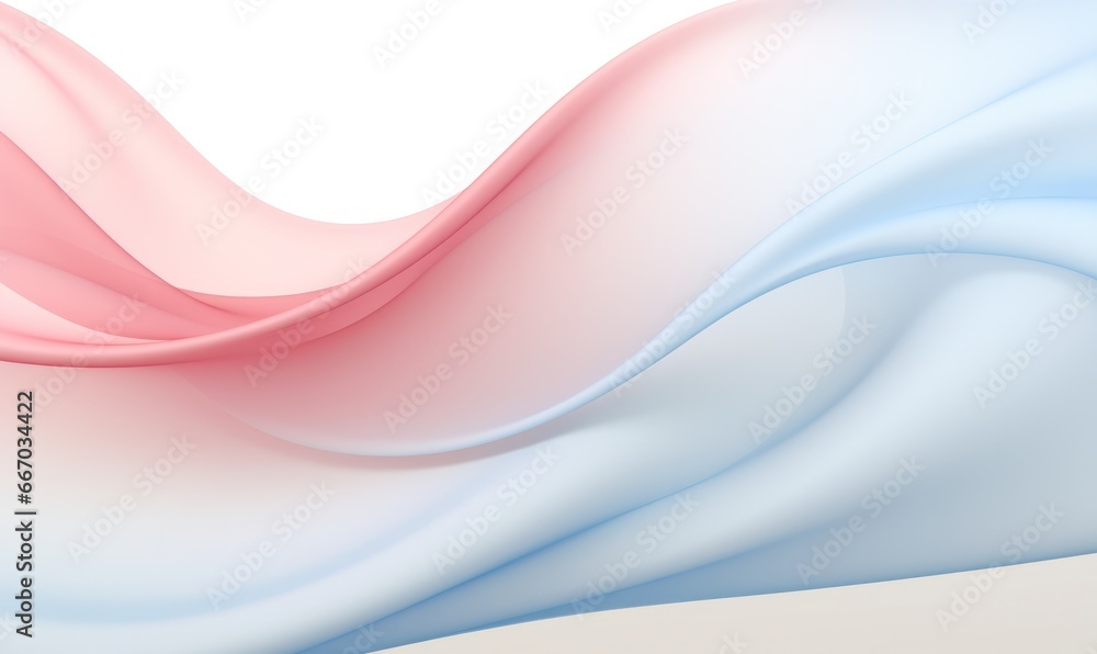 Fototapeta premium abstract blue and pink waves on white background. illustration.