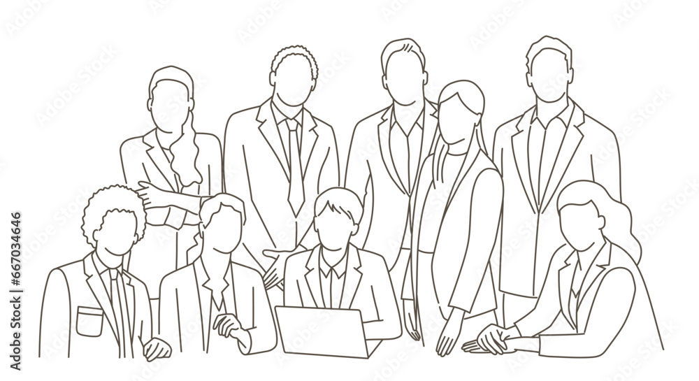 Crowd of business people Crowd of business people