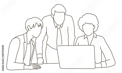 People working together