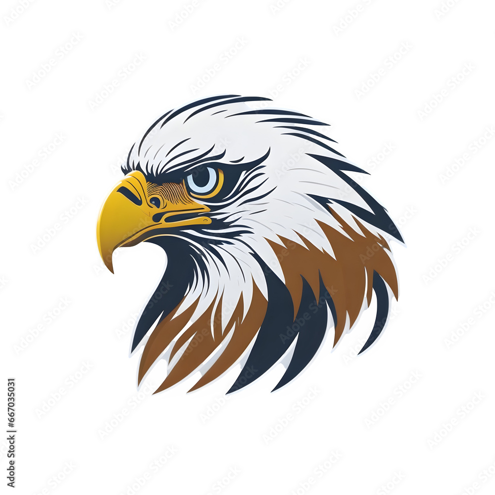 eagle logo, white background, illustration style, flat vector. ai eagle logo, white background, illustration style, flat vector. ai