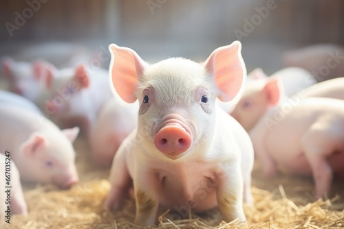 Pigs on farm