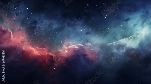 Space nebula panorama equirectangular projection environment 