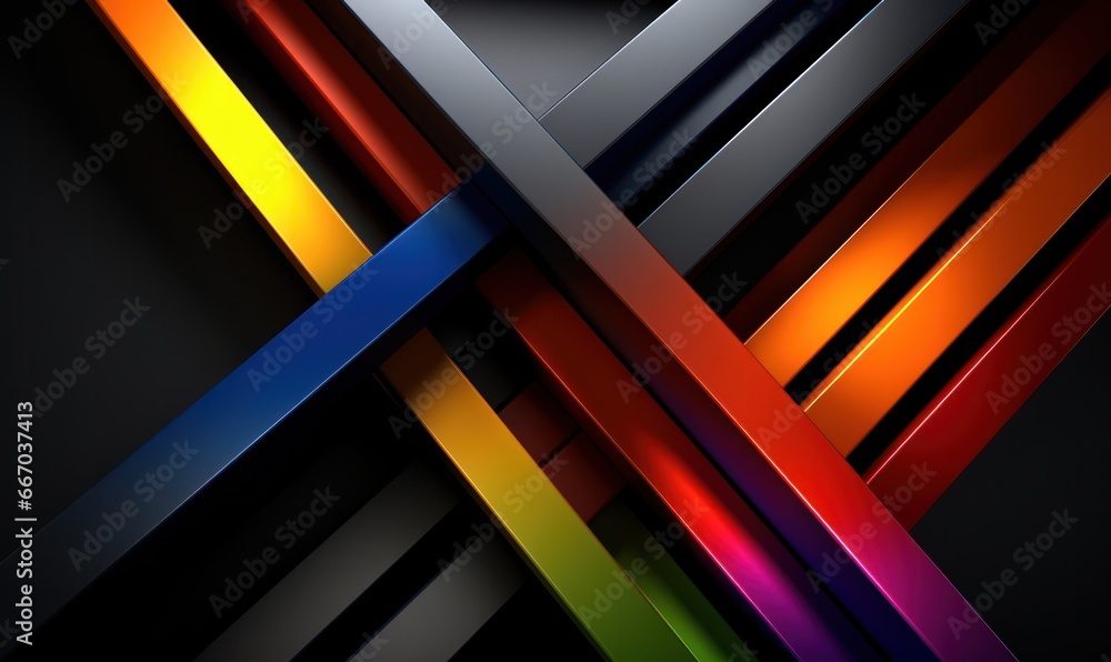 Colorful abstract lines on black background. technology hi-tech illustration. Colorful abstract lines on black background. technology hi-tech illustration.