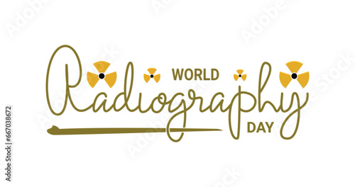 World Radiography day vector illustration. Annual event promoting the role of medical imaging in modern healthcare. It is celebrated on November 8 each year. Great for flyer, banner and greeting card