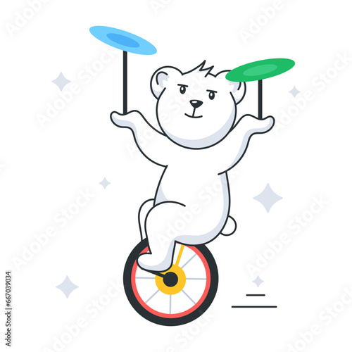 Unicycle Trick 