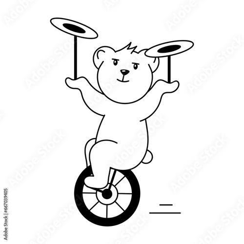 Unicycle Trick 