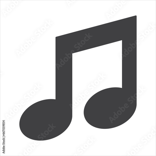 music, notes icon vector illustration symbol