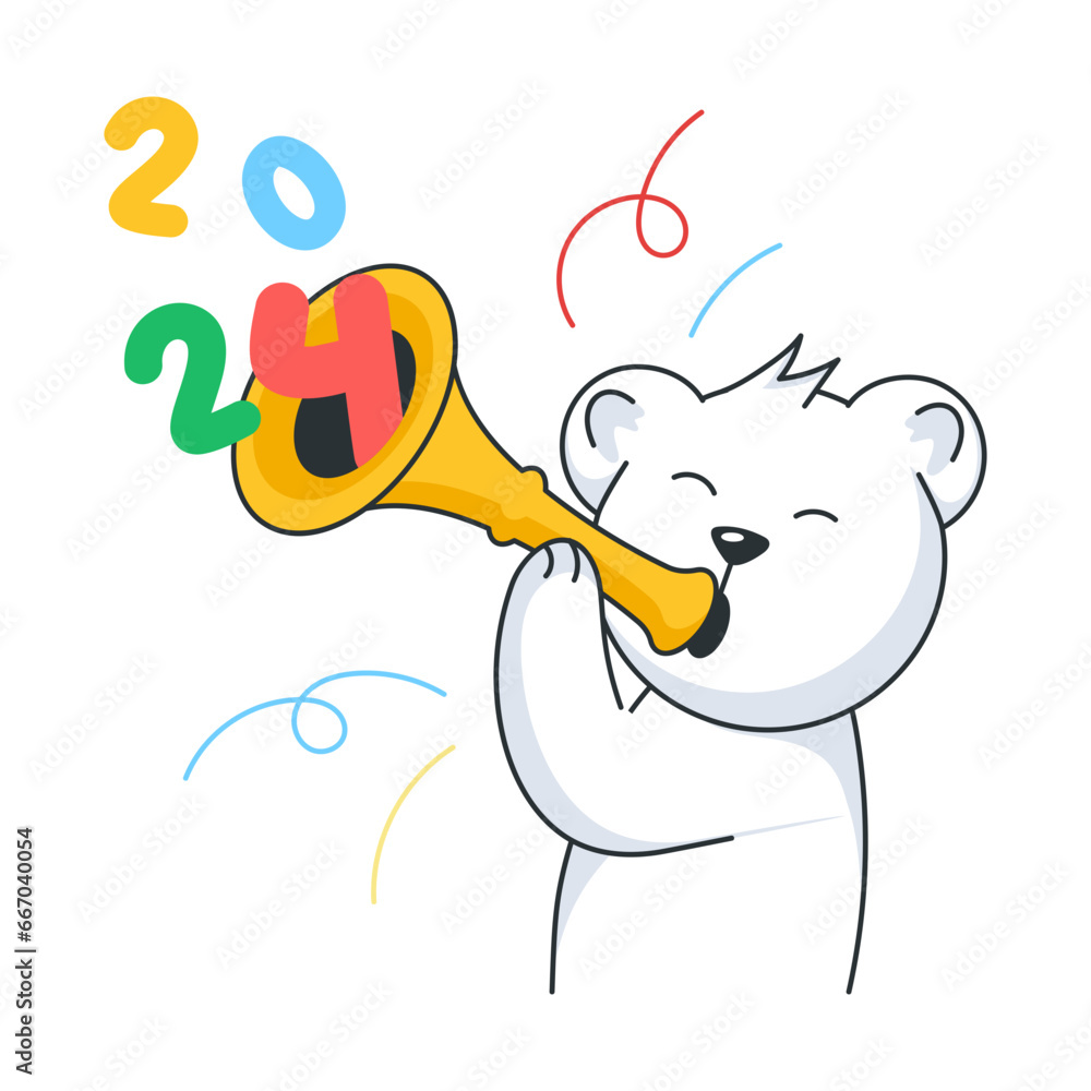 Obraz premium Bear Horn 