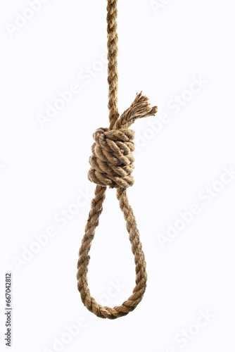 Foto Hangman or suicide rope knot