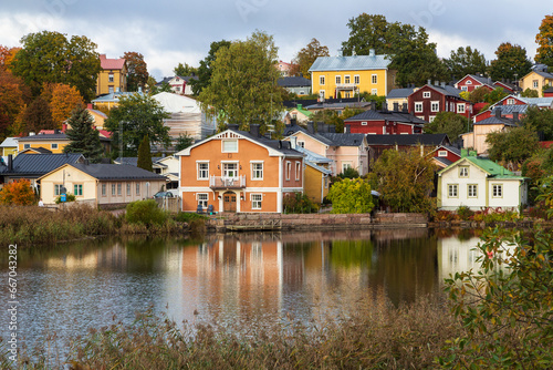 Porvoo old town. Old town of Porvoo in autumn in Finland © Анастасия Смирнова