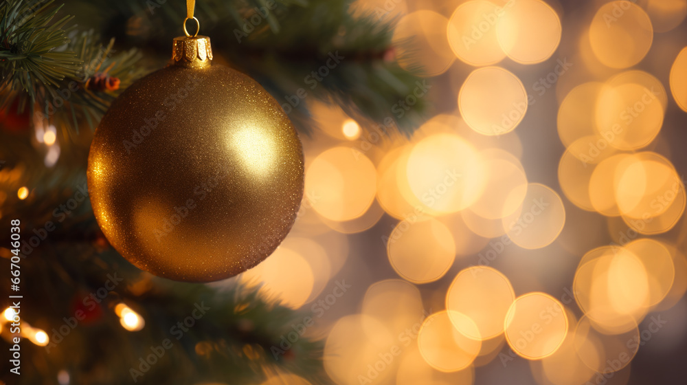 Christmas golden ball. Christmas and New Years eve Christmas golden ball. Christmas and New Years eve