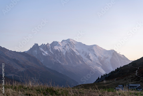 Mont Blanc Mountain in French Alps. France