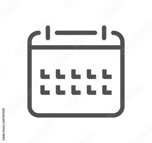 Time and address related icon outline and linear vector.